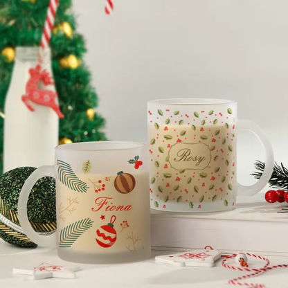 Set of 2 Personalized Christmassy Mugs