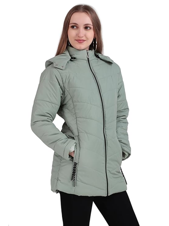 Brazo Long Hooded Puffer Jacket