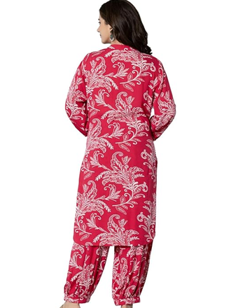 Kurta Set with Palazzo Pants - Ethnic Wear