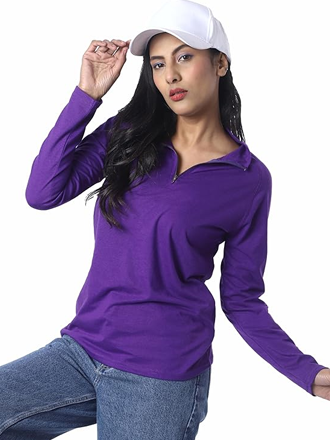 Tshirt Full Sleeve Zipper