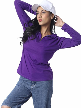 Tshirt Full Sleeve Zipper