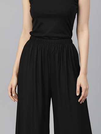 Rayon Solid Color Ethnic Wear Palazzo